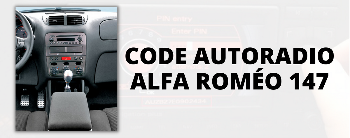 How to get the Alfa Romeo 147 Radio Code, radio-shop
