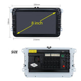 2 Din Android Car Radio GPS For VW / Volkswagen Skoda Octavia golf 5 6 touran passat B6 polo Jetta 2Din AutoRadio Multimedia RDS