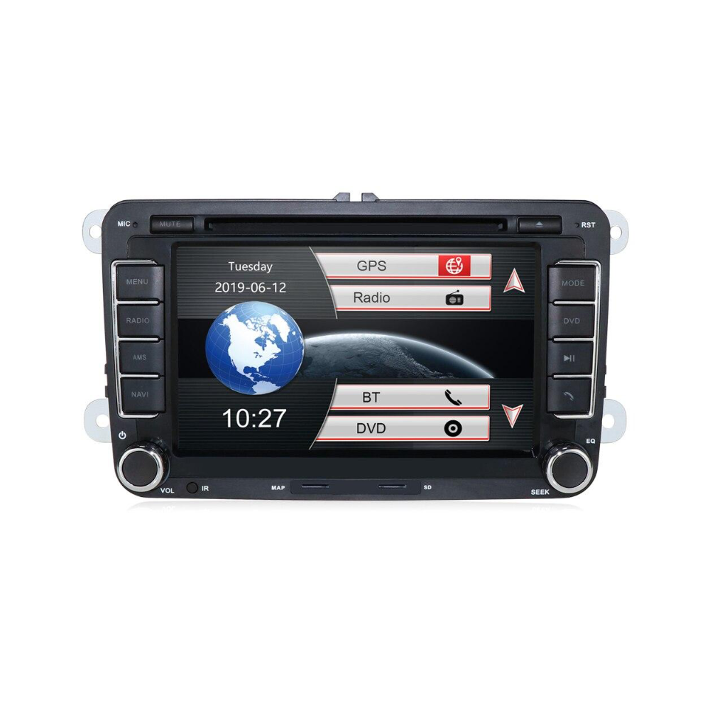 7 Android 10.0 Autoradio GPS Navi BT USB compatible pour VW Golf 5