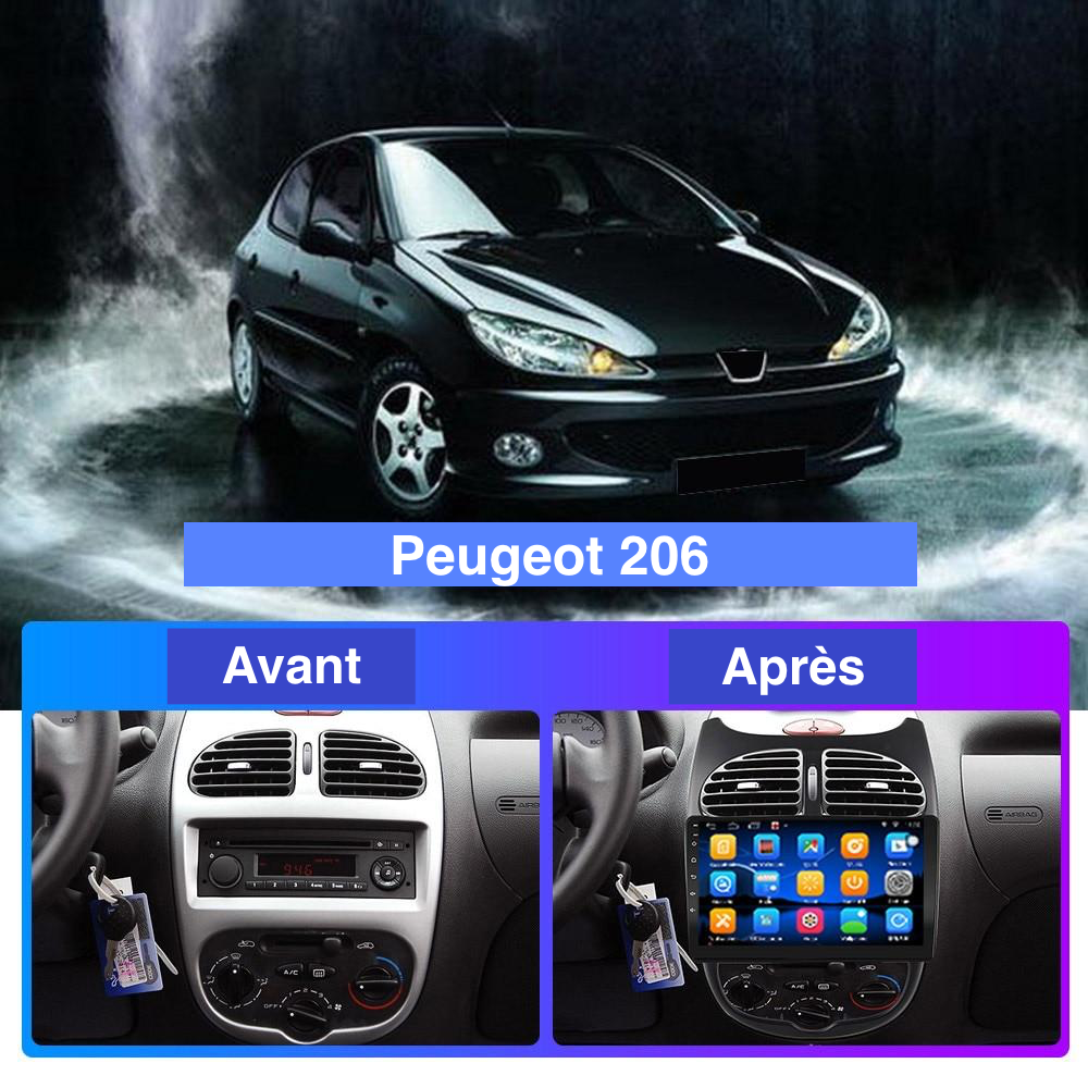 Multimedia GPS car radio 206 (2000-2016)