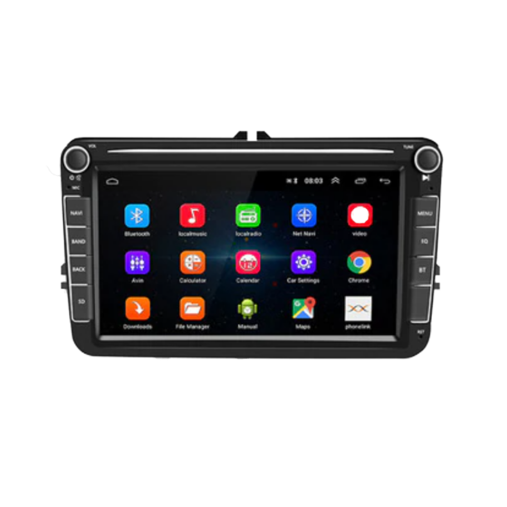 Hikity Autoradio pour Fiat 500 2007-2015 Autoradio Bluetooth GPS Android 2  Din Poste Voiture, 7 Pouces Écran Tactile Autoradio GPS AVCE Caméra de