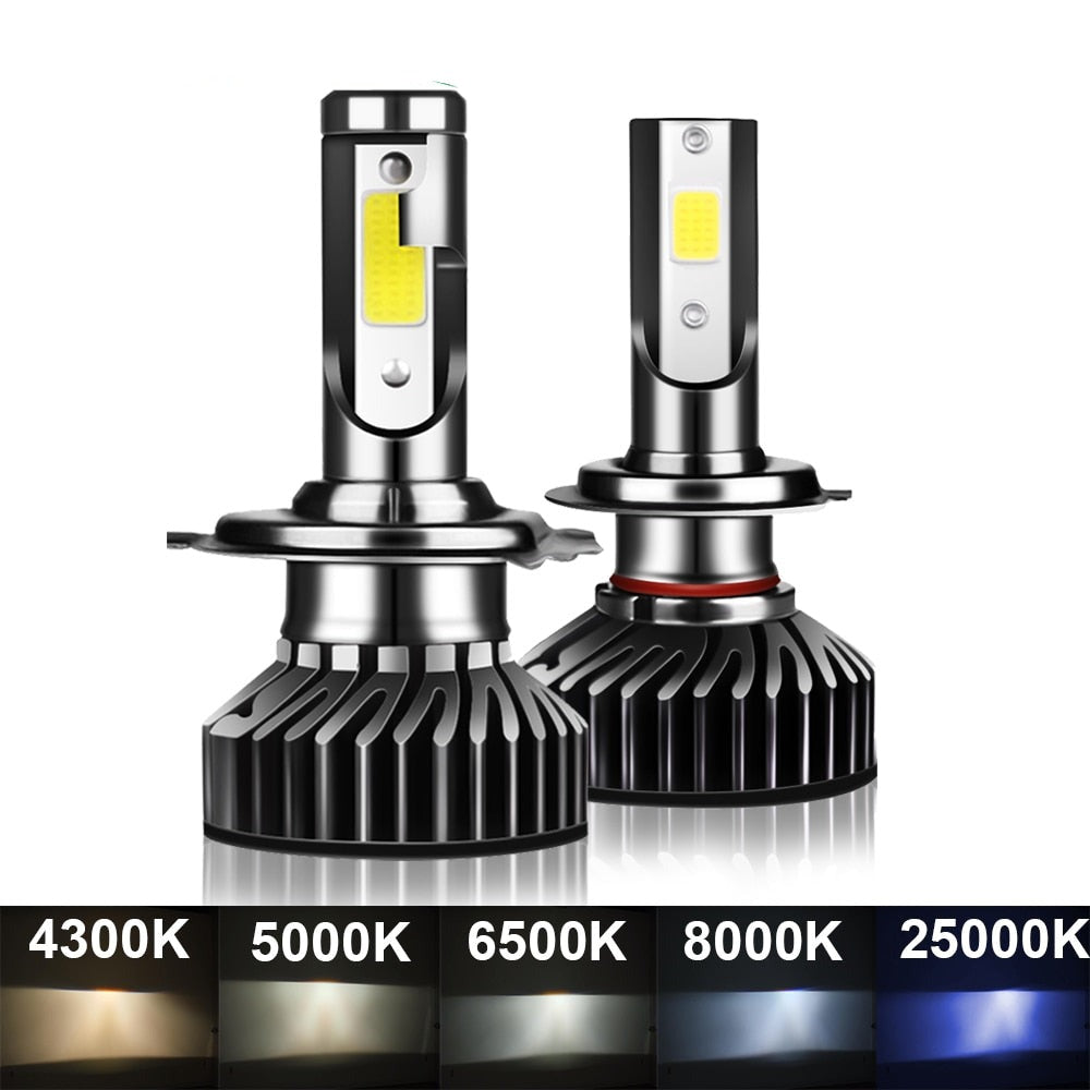 2x Ampoules LED H7 25000K 120W F2 Pro 20000LM, autoradio-boutique