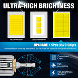 2x Ampoules LED D2S 6500K 130W 90000LM