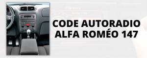 Code radio Alfa Romeo 147
