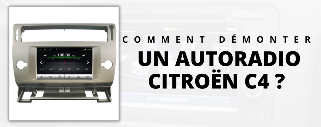 How to disassemble a car radio on Citroën C4?
