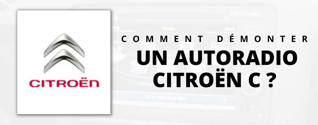 How to disassemble a car radio on Citroën?