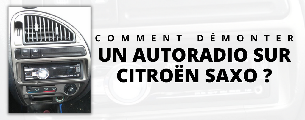 How to disassemble a car radio on Citroën Saxo?
