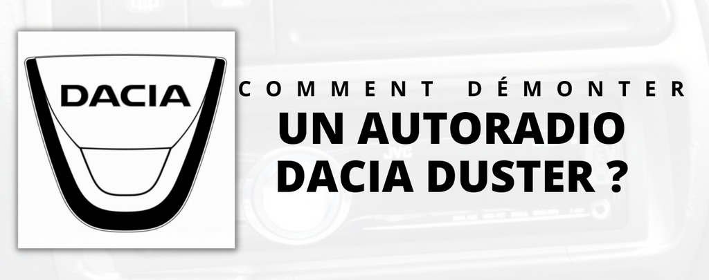 How to disassemble a car radio on Dacia Duster?