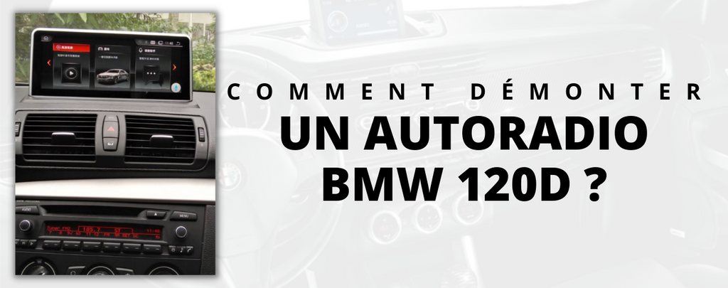 How to disassemble a car radio on BMW 120d?