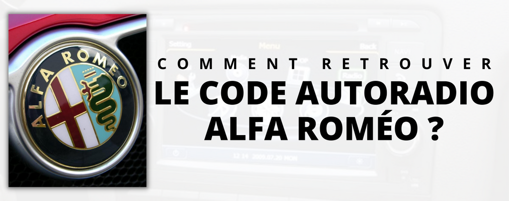 How to find the Alfa Romeo car radio code?