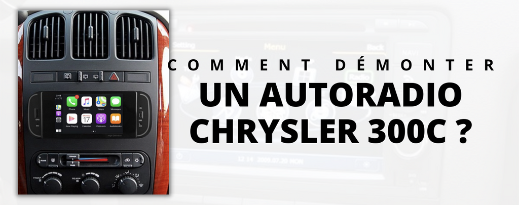 Démontage d'un autoradio Chrysler 300C