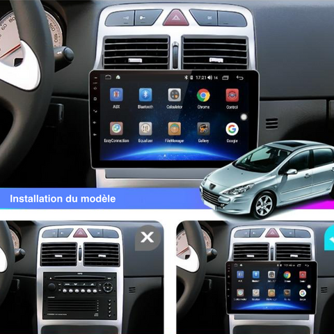 Autoradio Android 10.0 GPS Peugeot 307, autoradio-boutique
