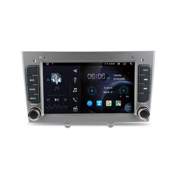 Android 10 Double Din Autoradio Pour Peugeot 308 2008-2015 Navigation Plug  and Play Car Radio Stereo Bluetooth Sat Nav GPS Supports Full RCA Output