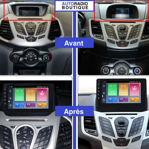 Auto Rádio Ford Fiesta GPS Bluetooth USB Android 2009 2010 2011