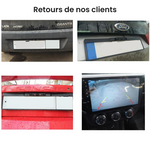 Caméra de recul Sans Fil sur support de plaque Peugeot Rifter-autoradio-boutique