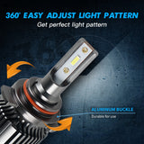 2x Ampoules LED H4/9003/HB2 Hi/Lo 8000K 12V