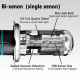 Kit de 2 Ampoules Xénon H4/9003/HB2 Hi/Lo Blanc Crystal 55W 3000K à 12000K 32V